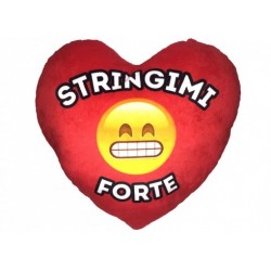 Cuscino peluche Cuore EMOTICON STINGIMI FORTE