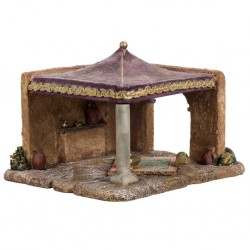 Presepe Tenda dei RE MAGI in resina dipinta a mano (908) 6,5cm Tipo Legno Fontanini