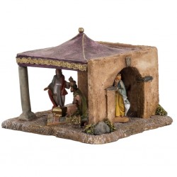 Presepe Tenda dei RE MAGI in resina dipinta a mano (908) 6,5cm Tipo Legno Fontanini