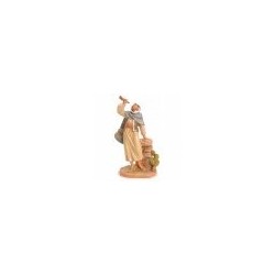 Statuine Presepe:Pastore con corno (377) 19 cm Fontanini
