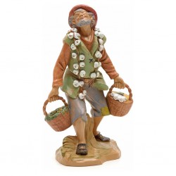 Statuine Presepe:Pastore con aglio (358) 19 cm Fontanini