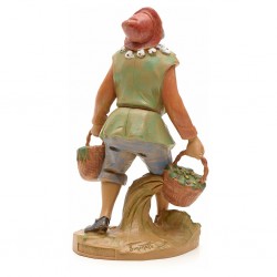 Statuine Presepe:Pastore con aglio (358) 19 cm Fontanini