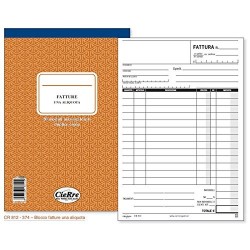 FATTURE UNA ALIQUOTA tre copie autoricalcante 50 moduli