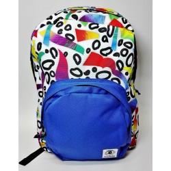 ZAINO SCUOLA INVICTA AMERICANO OLLIE FANTASY BIANCO PORTA PC SCOLASTICA