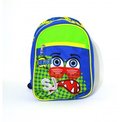 ZAINO SMALL GIRL SJ GANG FACCE DA SJ FANTASIA BLU VERDE