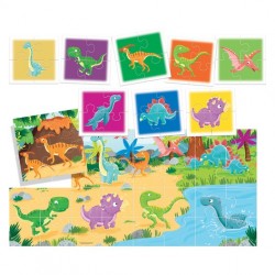 PUZZLE 8+1 DINOSAURS