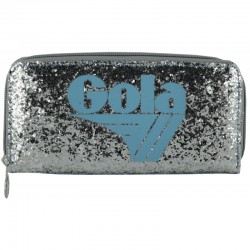 PORTAFOGLIO BIG GLITTER SKY BLUE/SILVER