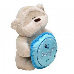 Fizzy Moon peluche Orsetto con Cuscino "Auguri"