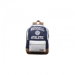 ZAINO RUSSELL ATHLETIC BLU/GRIGIO IN TESSUTO FONDO IN SIMILPELLE ,BACKPACK